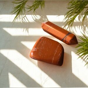 Red Jasper Mini Crystal Set – Tumbled Stone & Point – 16g Total